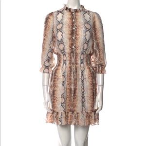 Maje Snakeskin Mini Dress